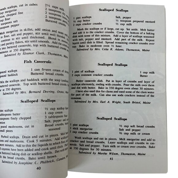All-Maine Seafood Cookbook Edited by Loana Shibles & Annie Rogers Paperback 1986 - Picture 5 of 7